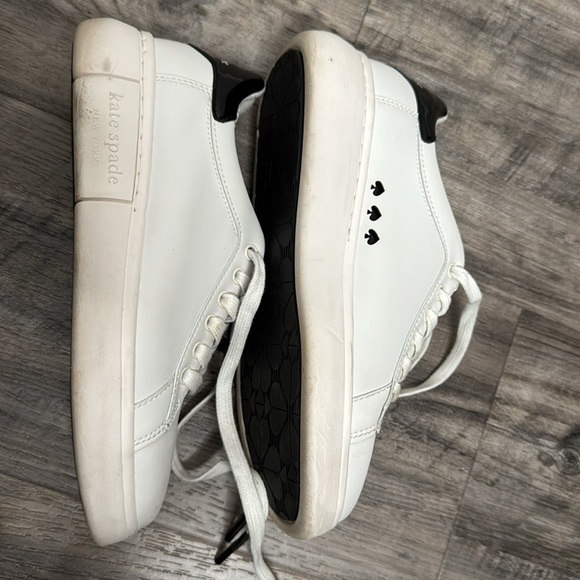 Kate Spade NY Black/White Lift Sneakers Size 7 Clean Girl Minimalist Designer - Picture 4 of 8